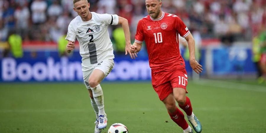 Hasil Euro 2024 - Cerita Manis Christian Eriksen Buyar, Denmark Ditahan Imbang Slovenia