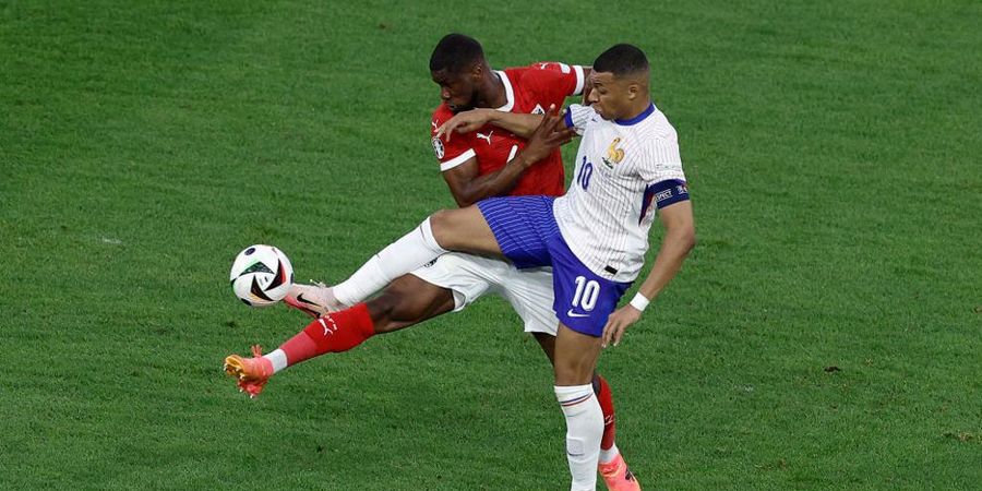 Hasil Euro 2024 - Diwarnai Insiden Bengkoknya Hidung Mbappe, Prancis Menang Dibantu Gol Bunuh Diri Bek Austria