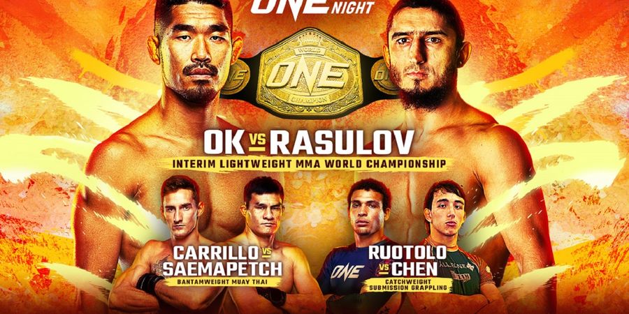 Hasil ONE Fight Night 23 - Jagoan Dagestan Kalahkan Ok Rae-yoon, Sabuk Interim Kelas Ringan MMA Tetap Tak Bertuan