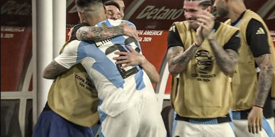 Copa America 2024 - Alasan Mengharukan Lautaro Martinez Peluk Lionel Messi yang Duduk di Bangku Cadangan