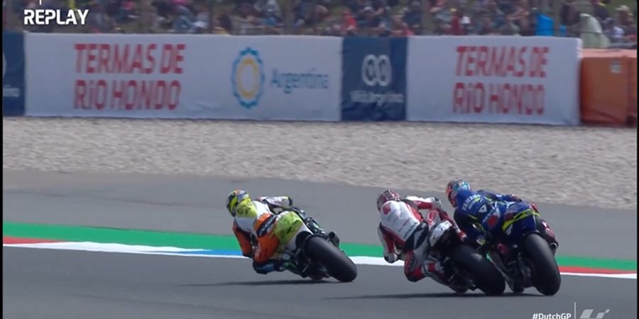 Hasil Moto2 Belanda 2024 - Sempat Terlibat Duel Keras dengan Pembalap Lain, Mario Aji Finis di Posisi Ini