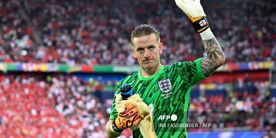 Semifinal Euro 2024 - Kiper Inggris Jordan Pickford Dapat Peringatan soal Lembar Contekan di Botol Minum