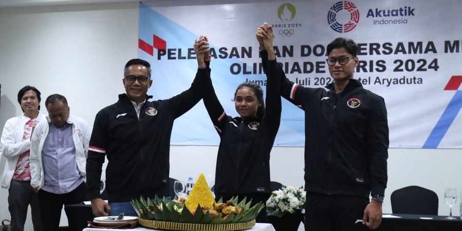 Anindya Bakrie Resmi Lepas Dua Perenang untuk Olimpiade Paris 2024