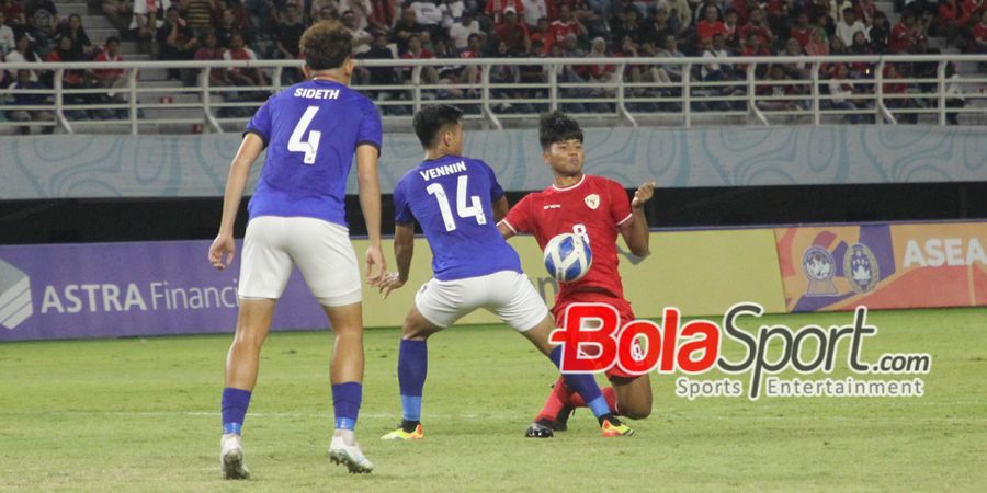 Hasil Babak I ASEAN Cup U-19 2024 - Jurus Lemparan ke Dalam Tak Efektif, Timnas U-19 Indonesia Sulit Ungguli Kamboja