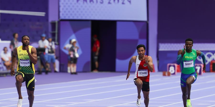 Hasil Atletik Olimpiade Paris 2024 - Lalu Zohri Tersisih usai Bersaing dengan Penerus Usain Bolt