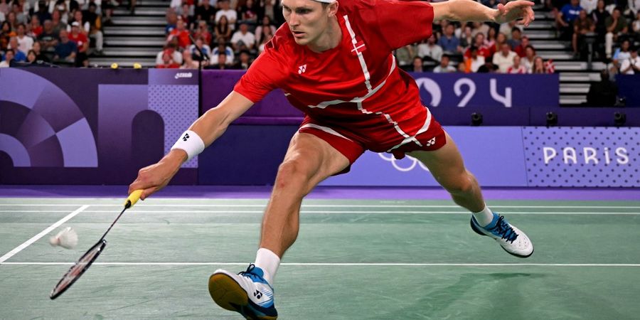 Hasil Bulu Tangkis Olimpiade Paris 2024 - Buat Kunlavut Vitidsarn Tak Berkutik, Viktor Axelsen Samai Rekor Lin Dan Raih Emas Beruntun