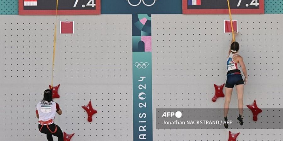 Hasil Panjat Tebing Olimpiade Paris 2024 - Sempat Ditunda dan Diulang Gara-gara Lane Eror, Desak Made dan Rajiah Huni 7 Besar pada Kualifikasi