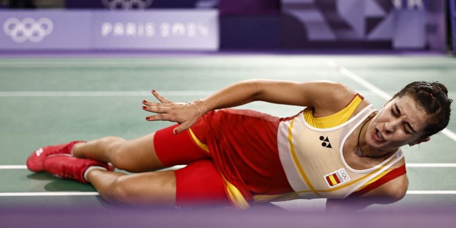 Olimpiade Paris 2024 - Carolina Marin Didiagnosa Alami Robekan ACL di Lutut Kanan, Masa Depan Karier Bulu Tangkisnya Masih Tanda Tanya