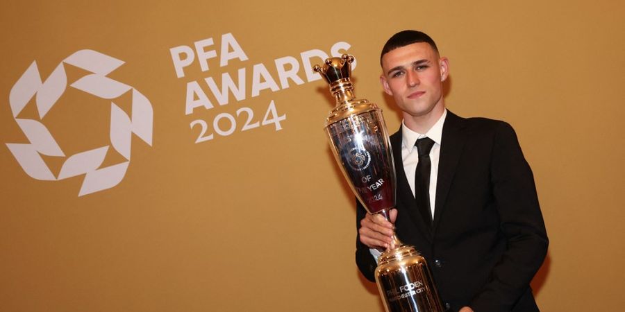 Daftar Pemenang PFA Awards - Phil Foden Bukti Dominasi Man City, Tak Ada Ruang bagi Man United