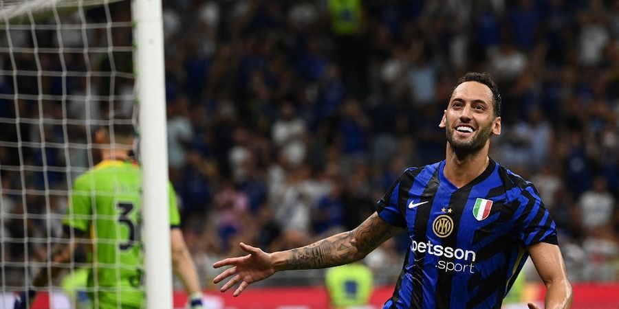 Hasil Liga Italia - Calhanoglu Algojo Penalti Sejati, Inter Milan Hajar Lecce 2-0