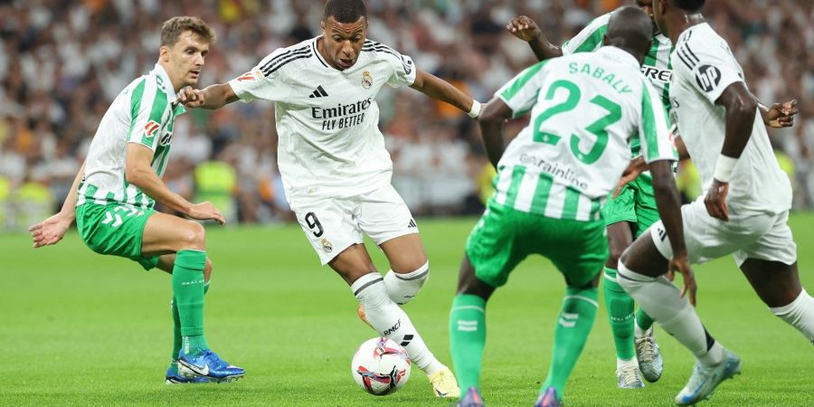 Hasil Liga Spanyol - Kylian Mbappe Sekali Nyekor Langsung 2 Gol, Real Madrid Hajar Real Betis