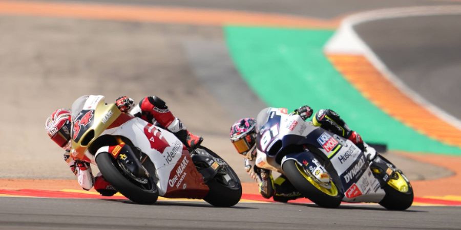 Senyum Mario Aji di Moto2 Aragon 2024, Petik Poin hingga Sempat Berduel untuk Posisi 10 Besar