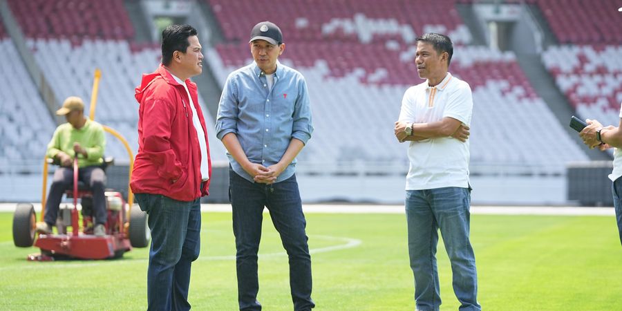 Erick Thohir Beberkan Kondisi SUGBK Usai Pantau Langsung Jelang Timnas Indonesia Vs Australia