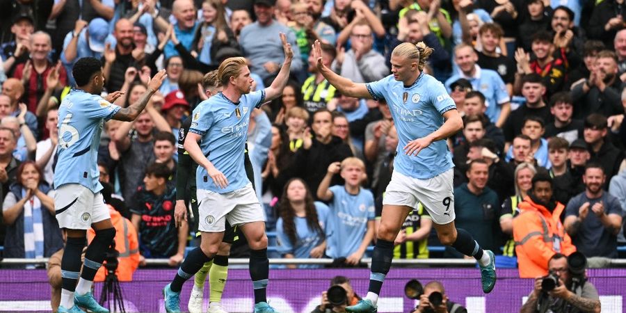 Hasil Liga Inggris - Gol 22 Detik Cuma Bikin Syok, Brace Erling Haaland Bikin Man City Menang Comeback