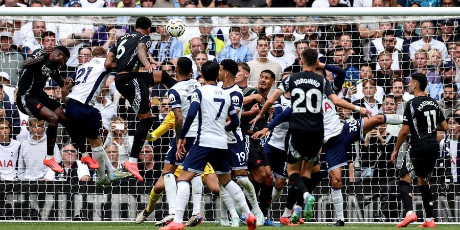 Hasil Liga Inggris - Dibantu Tandukan Bek Paling Produktif, Arsenal Miliki Derbi London Utara