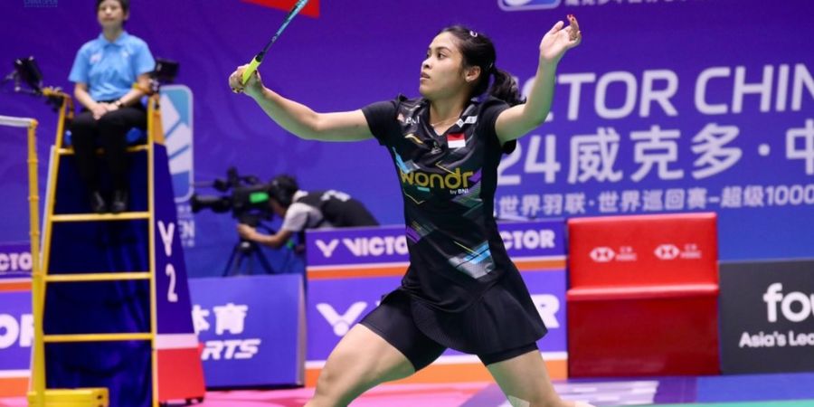 China Open 2024 - Gregoria Tertampar Diri Sendiri, Akui Footwork Lambat Jadi Alarm