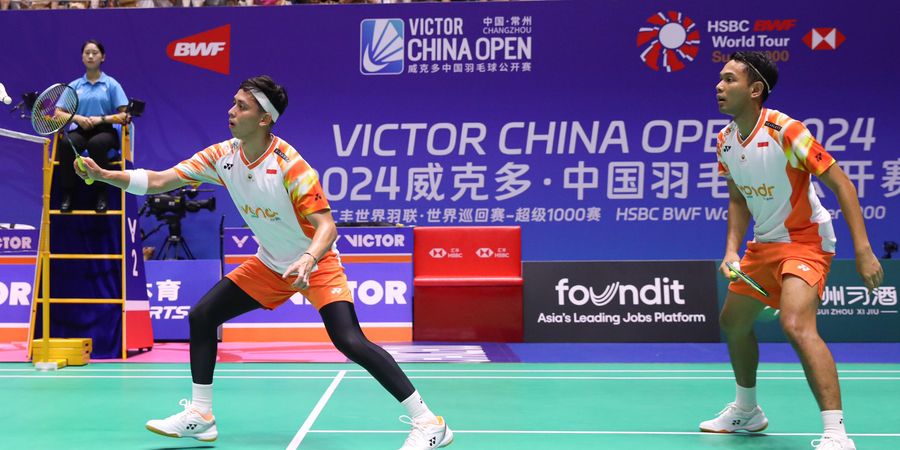 China Open 2024 - Fajar/Rian Merendah usai Melejit ke 16 Besar dengan 1 Keluhan, Rival Kento Momota Disorot