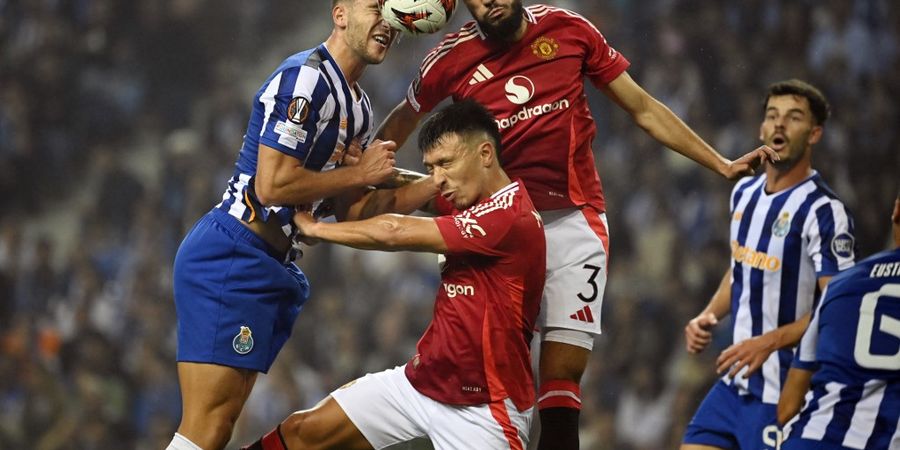 Hasil Liga Europa - Diwarnai Kartu Merah Beruntun Bruno Fernandes dan Drama Setengah Lusin Gol, Man United Selamat dari Comeback Spektakuler FC Porto