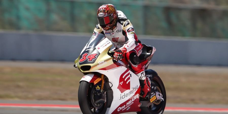 Moto2 Jepang 2024 - Jadi Single Fighter di Honda Team Asia, Mario Aji Meningkat pada Hari Pertama