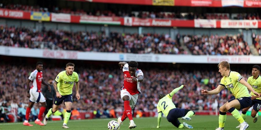 Hasil Liga Inggris - Bukayo Saka Luar Biasa, Arsenal Menang Comeback atas Southampton