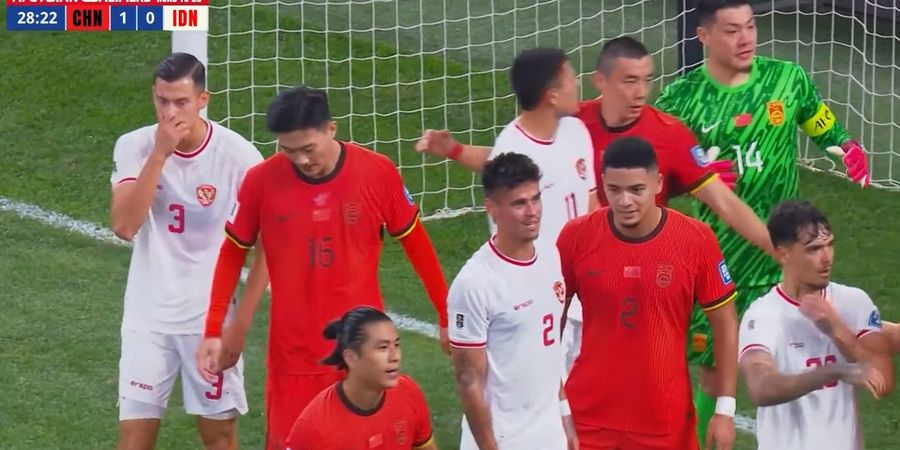 Hasil Kualifikasi Piala Dunia 2026 - Timnas Indonesia Tertinggal 2 Gol dari China pada Babak Pertama