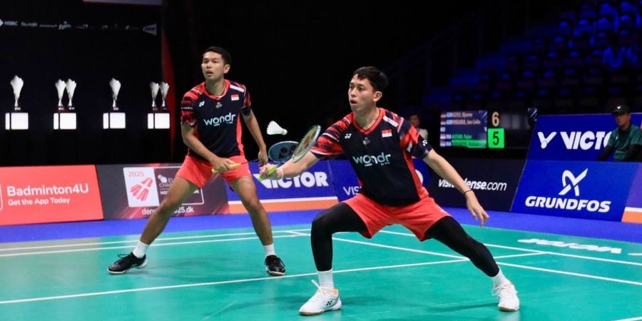 Hasil Denmark Open 2024 - Keunggulan Disamakan Jelang Laga Bubaran, Fajar/Rian Pijak Babak Kedua