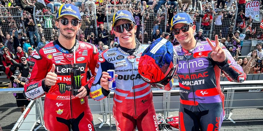 Marc Marquez dan Francesco Bagnaia Main Keroyokan, Jorge Martin Pakai Tekad Nomor 1 pada MotoGP 2025