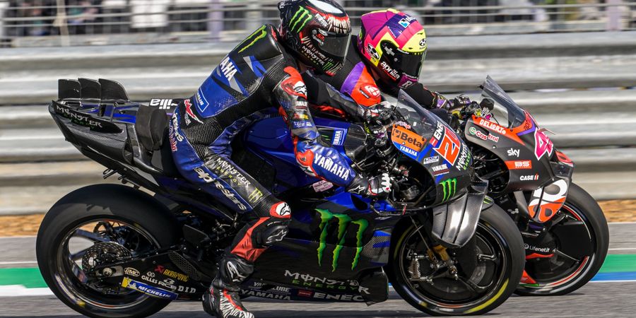 MotoGP Thailand 2024 - Fabio Quartararo Singgung Manuver Agresif Brad Binder Hancurkan Balapannya di Sprint