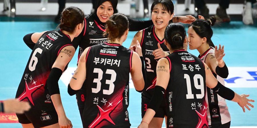 Hasil Liga Voli Korea -  Red Sparks Kalah Menyesakkan Usai Duel Sengit 37-39, Megawati Dkk Kalah Kelas dari Juara Bertahan