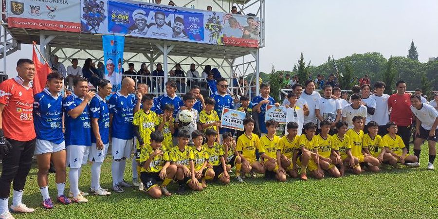 Komunitas Jurnalis Seejontor FC Vs Persib Legend: Silaturahmi Hingga Bantu Pembinaan Pesepakbola Usia Muda