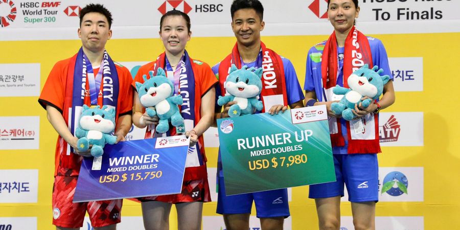 Hasil Final Korea Masters 2024 - Dejan/Gloria Didikte Lawan Habis-habisan, Gelar Juara Jatuh ke Pasangan China