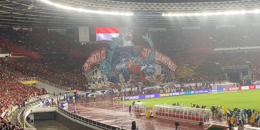 Koreografi Keren Suporter Timnas Indonesia di Laga Lawan Jepang: Ada Lirik Bernadya, Godzilla Dipukul Gundala