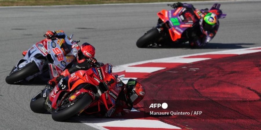 Hasil Sprint MotoGP Barcelona 2024 - Francesco Bagnaia Menang, Jorge Martin Terganggu Enea Bastianini