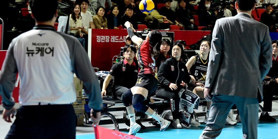 Liga Voli Korea - Di Balik Kecemerlangan Megawati Tumbangkan Juara Bertahan, Ada Aksi Jungkir-Balik Libero Red Sparks