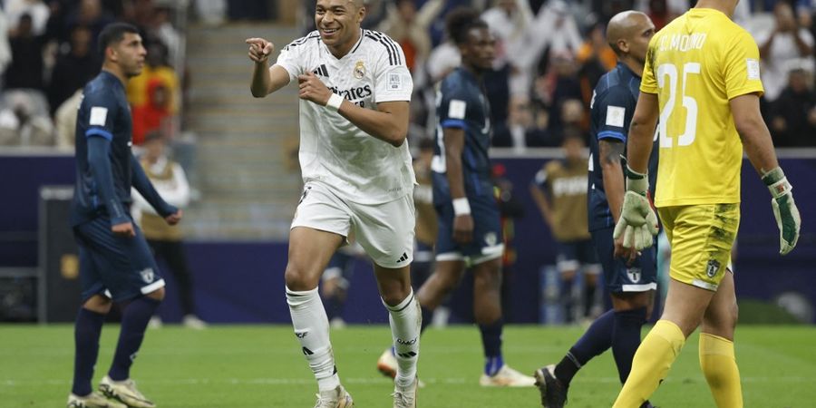 Hasil Piala Interkontinental - Mbappe Spesialis Gol Final, Real Madrid Juara Berkat Bantai Pachuca