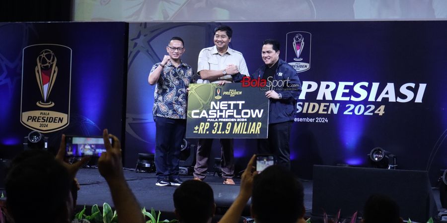 Malam Apresiasi Piala Presiden 2024, PSSI Ketiban Rezeki Rp31,9 Miliar untuk Timnas Indonesia