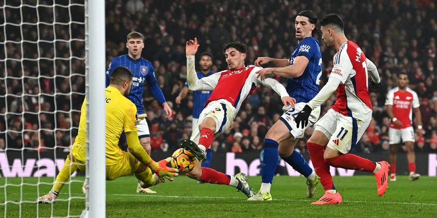 Hasil Liga Inggris - Tanpa Bukayo Saka, Arsenal Menang Minimalis atas Tim Promosi berkat Kai Havertz