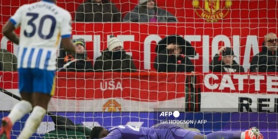 Hasil Pertandingan Liga Inggris - Andre Onana Blunder, Brighton Permalukan Man United di Old Trafford