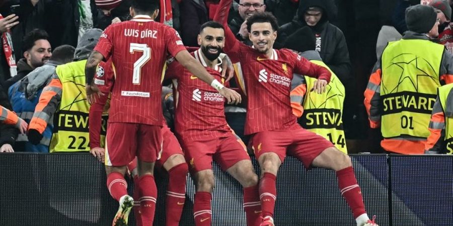 Hasil Liga Champions - Mohamed Salah Masuk Daftar Raja Gol Abadi, Liverpool Gilas Tamu dari Prancis