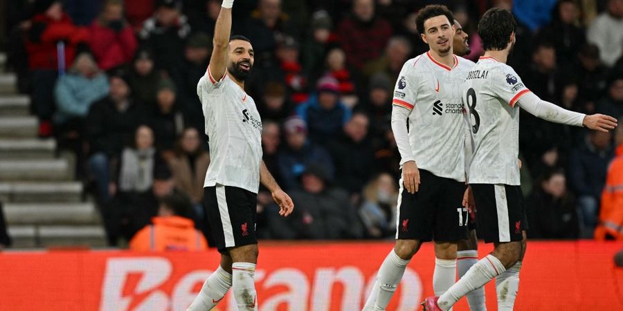 Hasil Liga Inggris - Mo Salah Cetak 3 Rekor Hebat, Liverpool Bikin Bournemouth Terbungkam