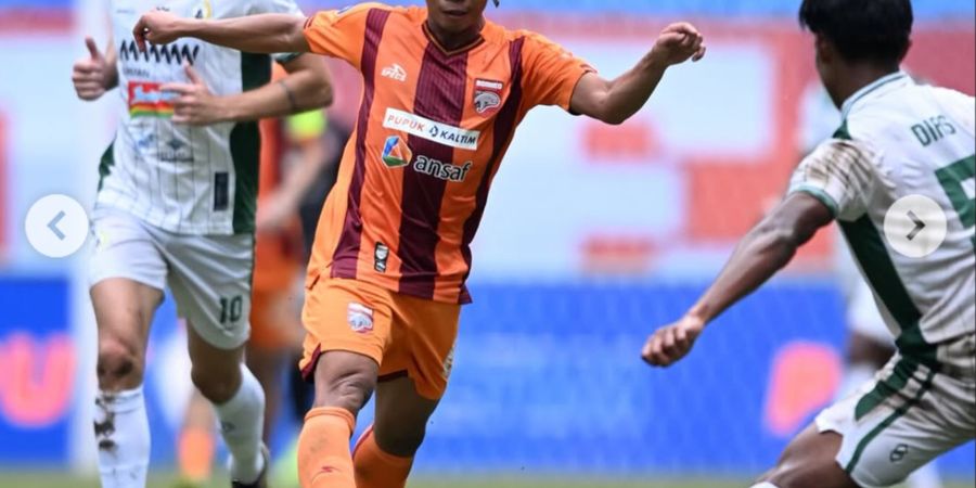 Hasil Liga 1 - Diwarnai Kartu Merah, Borneo FC Kalahkan PSS Sleman dengan 10 Pemain