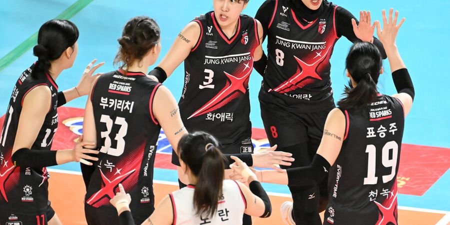 Liga Voli Korea - Megawati Dkk Bermain Jelek, Red Sparks Tambah Aib Kekalahan Saat Playoff Sudah di Depan Mata