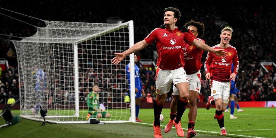 Hasil Piala FA - Man United Menang Comeback atas Leicester, Asis Onana buat Musuh Diselamatkan Gol Dramatis Maguire