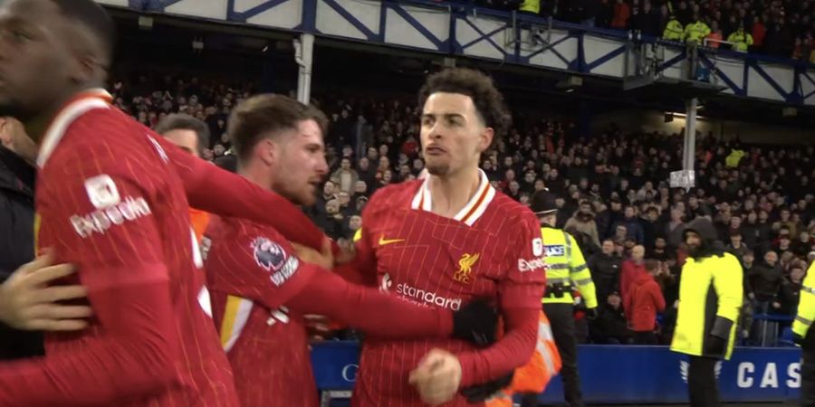 Everton Vs Liverpool Ribut-Ribut di Akhir Laga, Legenda Man United Dukung Curtis Jones