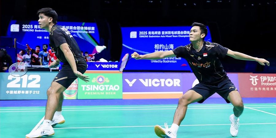 Rekap Semifinal Kejuaraan Beregu Campuran Asia 2025 - Fikri/Daniel Penentu, Indonesia Upgrade Medali Setelah Kalahkan Thailand 3-1