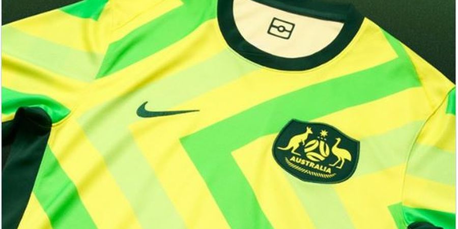 Tak Mau Kalah dari Timnas Indonesia, Australia Rilis Jersey Baru Bermotif Zigzag