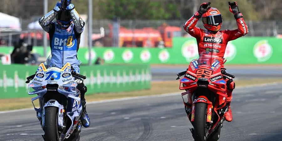 Hasil MotoGP Thailand 2025 - Marc Marquez Bayar Kesalahan Aneh, Bagnaia Lagi-Lagi Jadi Pengawal Marquez Bersaudara