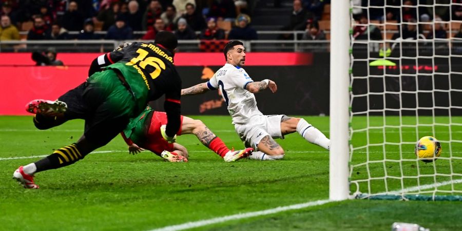 Hasil Liga Italia - Diwarnai Kartu Merah dan Penalti Menit Akhir, AC Milan Dikalahkan Lazio