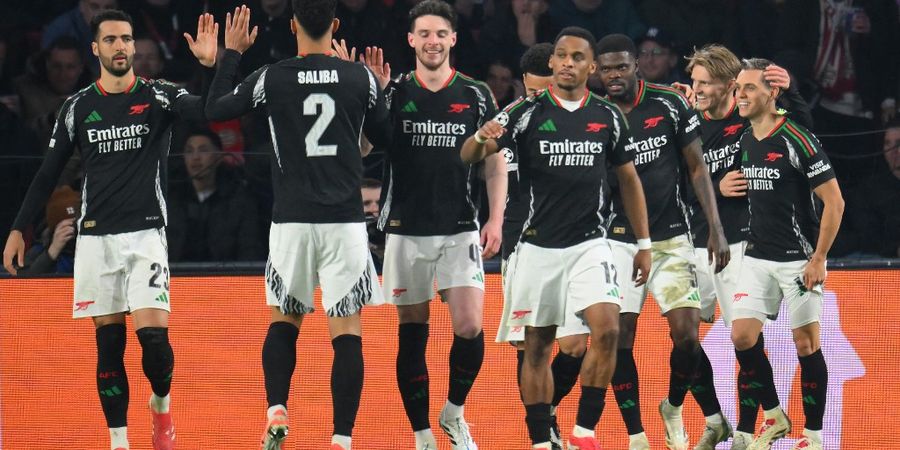 Arsenal Hancurkan PSV Eindhoven 7-1, Inikah Rekor Kemenangan Tergila di Liga Champions?