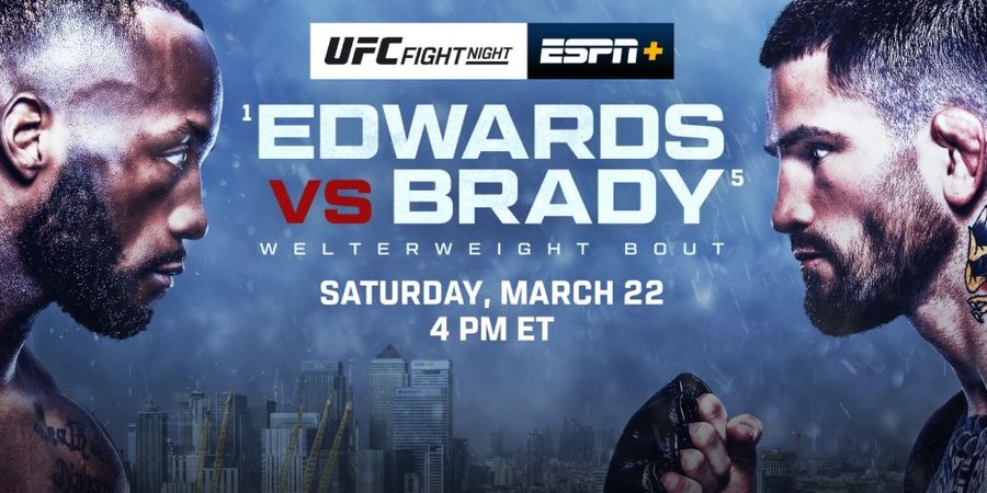 Hasil UFC London - Dua Mantan Raja Keok, Leon Edwards Dieksekusi Kuncian Sean Brady